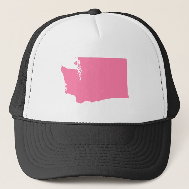 Washington in Pink Trucker Hat (Front)