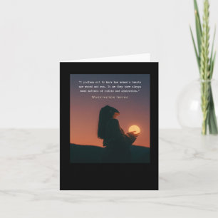 Washington Irving Quote I Profess Not To Know How Card