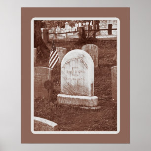 Washington Irving's tombstone Poster