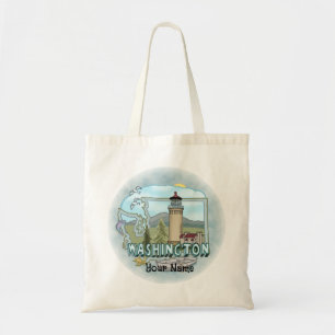 Washington Lighthouse Tote Bag
