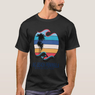 Washington Long Beach Peninsula Beach Surfing Men T-Shirt