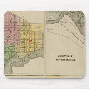 Washington Louisville and Jeffersonville Mouse Pad