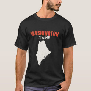 Washington Maine USA State America Travel Mainer  T-Shirt