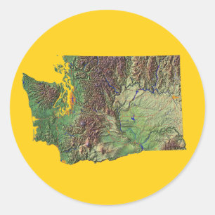 Washington Map Sticker