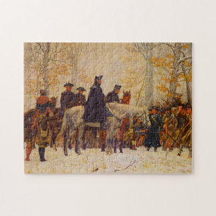 Washington March Valley Forge William Trego 1883 Jigsaw Puzzle