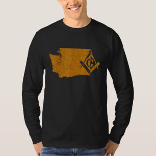 Washington Masons Grand Lodge Freemason Father's D T-Shirt