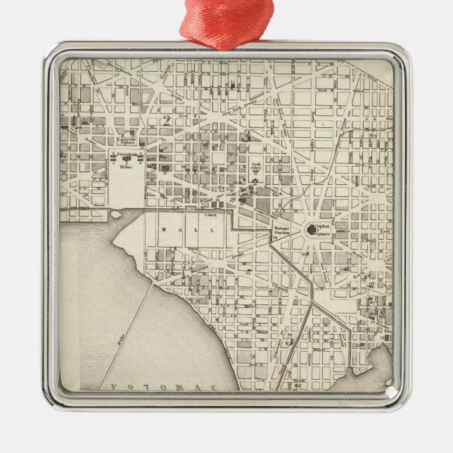 Washington Metal Tree Decoration (Front)