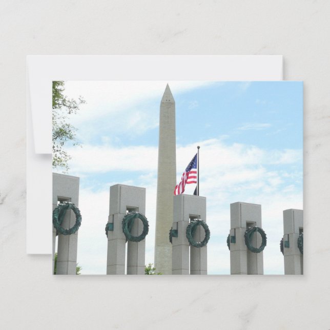 Washington Monument and WWII Memorial in DC (Front)