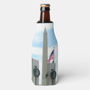 Washington Monument and WWII Memorial in DC Bottle Cooler