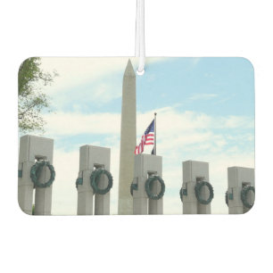 Washington Monument and WWII Memorial in DC Car Air Freshener