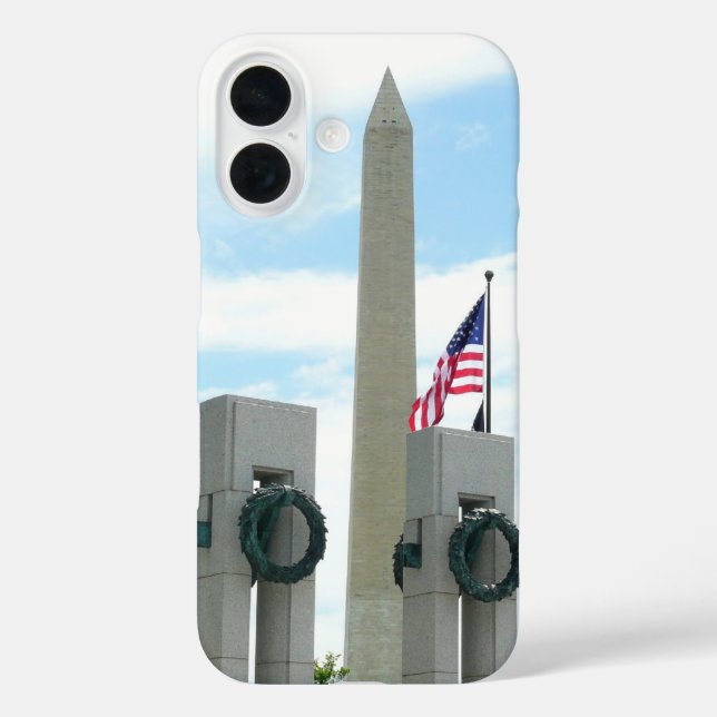 Washington Monument and WWII Memorial in DC Case-Mate iPhone Case (Back)