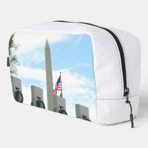 Washington Monument and WWII Memorial in DC Dopp Kit