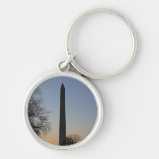 Washington Monument and WWII Memorial in DC Key Ring
