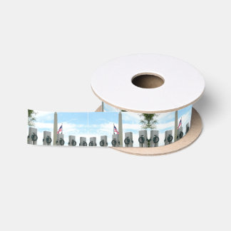 Washington Monument and WWII Memorial in DC Satin Ribbon