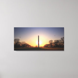 Washington Monument at Sunset Canvas Print