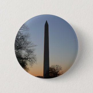 Washington Monument at Sunset in DC 6 Cm Round Badge