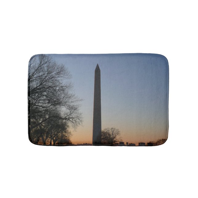 Washington Monument at Sunset in DC Bath Mat (Front)