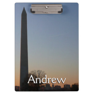 Washington Monument at Sunset in DC Clipboard