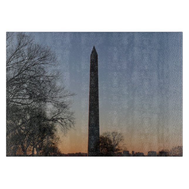 Washington Monument at Sunset in DC Cutting Board (Front)