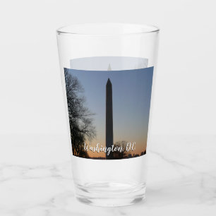 Washington Monument at Sunset in DC Glass