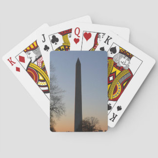 Washington Monument at Sunset in DC Playing Cards
