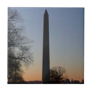 Washington Monument at Sunset in DC Tile