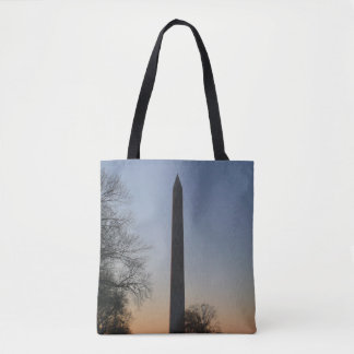 Washington Monument at Sunset in DC Tote Bag