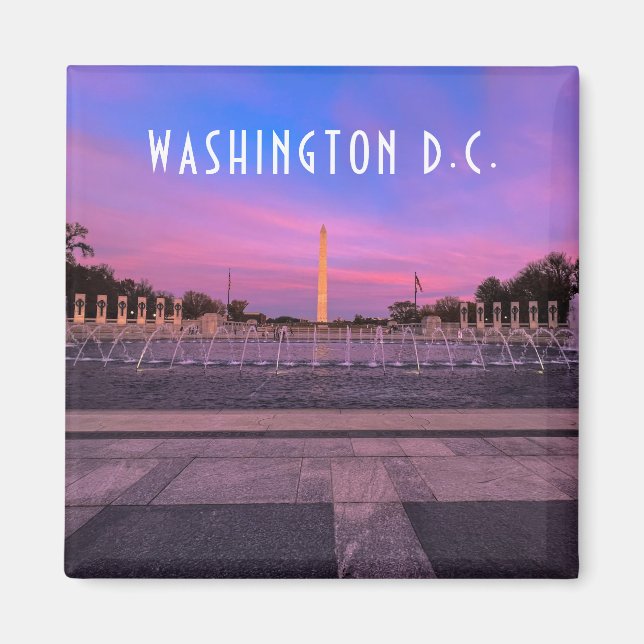 Washington Monument at Sunset Magnet (Front)
