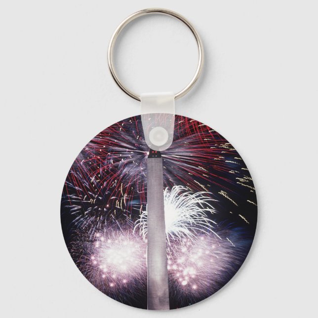 Washington Monument Fireworks Key Ring (Front)