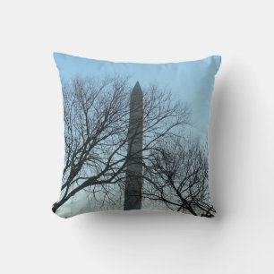 Washington Monument in Winter I Landscape Cushion