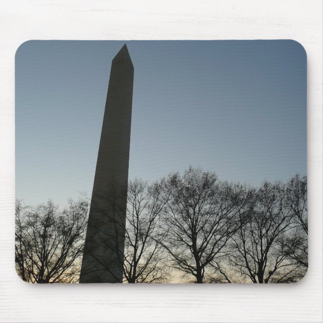 Washington Monument in Winter II Landscape Mouse Pad (Front)