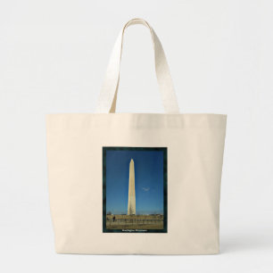Washington Monument Large Tote Bag