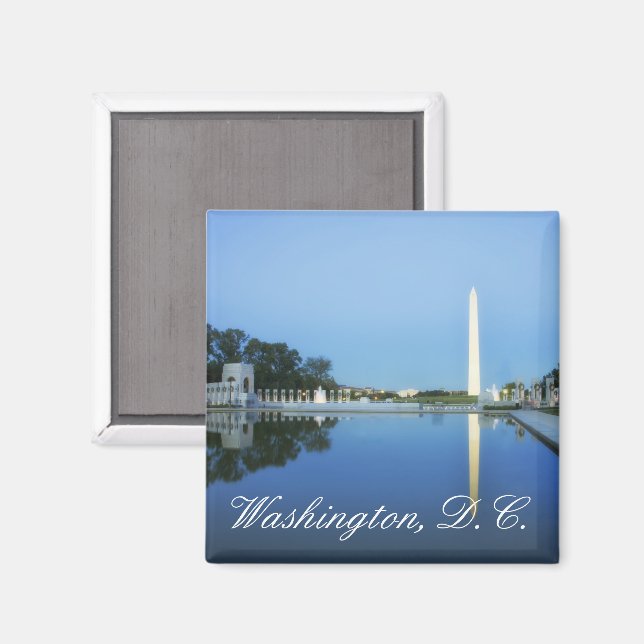 Washington Monument, Reflecting Pool, Washington Magnet (Front/Back)