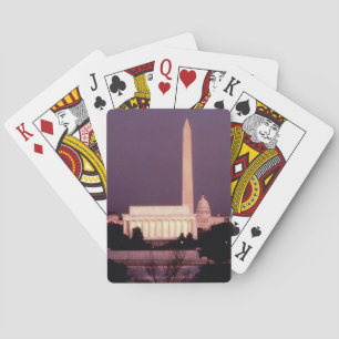 Washington Monument, the Capitol and Jefferson Playing Cards
