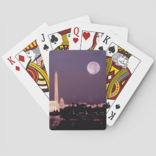 Washington Monument, the Capitol and Jefferson Playing Cards