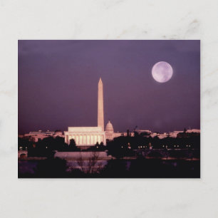 Washington Monument, the Capitol and Jefferson Postcard