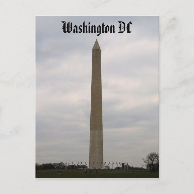 Washington Monument, Washington DC Postcard (Front)