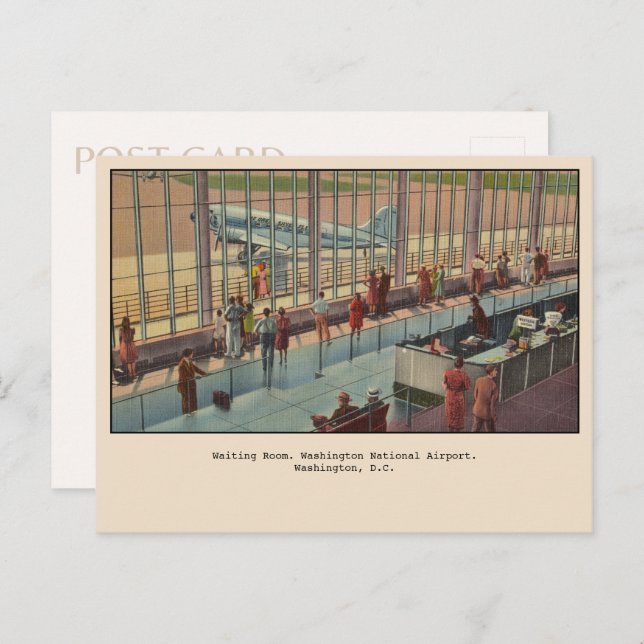 Washington National Airport Washington, D.C. Postcard (Front/Back)