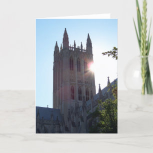 Washington National Cathedral at Sundown Card