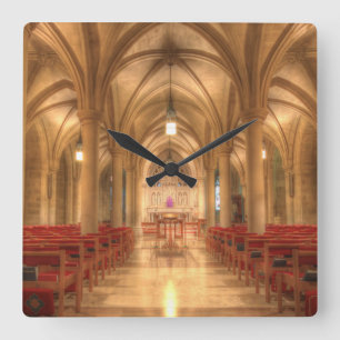 Washington National Cathedral Bethlehem Chapel Square Wall Clock