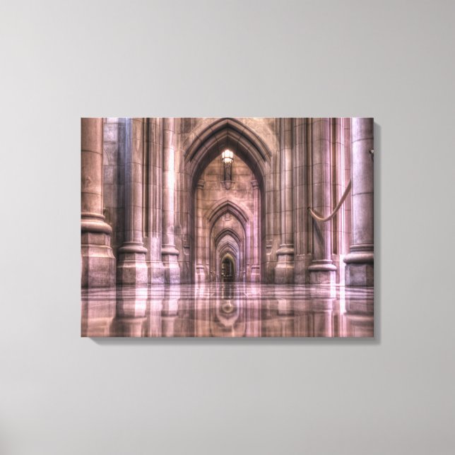 Washington National Cathedral Reflections Canvas Print (Front)
