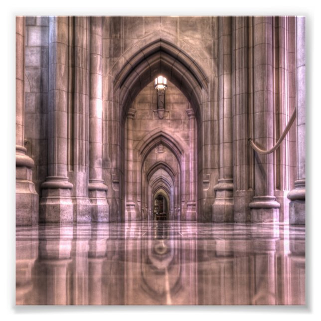 Washington National Cathedral Reflections Photo Print (Front)