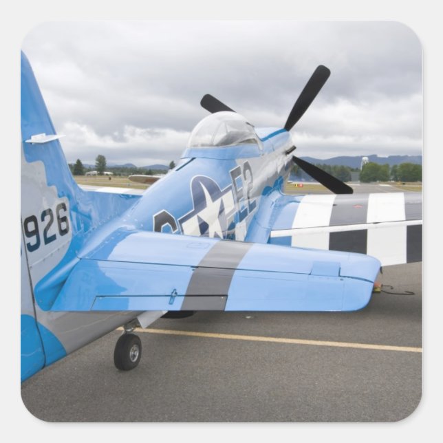 Washington, Olympia,  military airshow. 3 Square Sticker (Front)