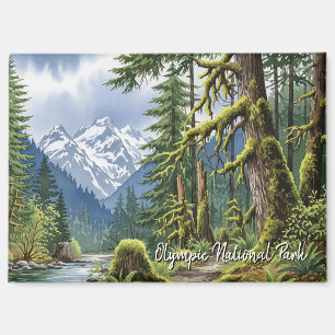 Washington olympic national park hoh rainforest magnet
