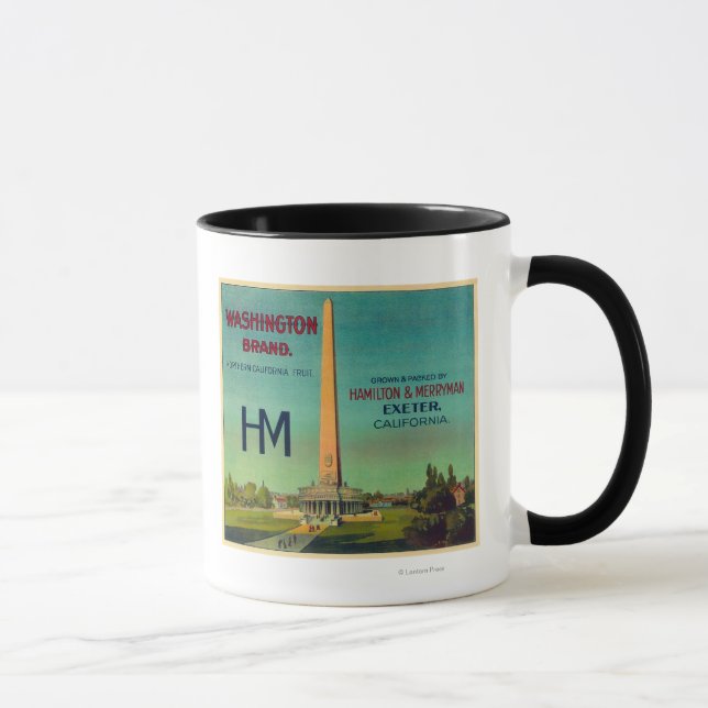 Washington Orange LabelExeter, CA Mug (Right)