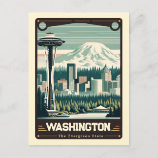 Washington | Patriotic Spirit Vintage Postcard