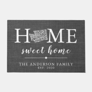 WASHINGTON Personalised State Doormat