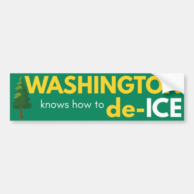Washington political bumper sticker (Front)