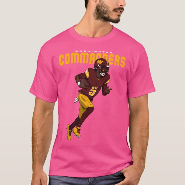 Washington Qb Jayden Daniels T-Shirt (Front)