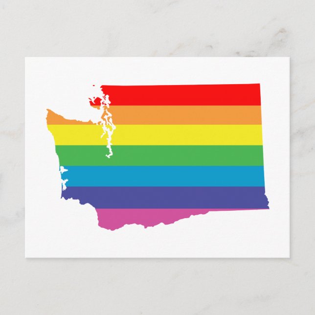 washington rainbow postcard (Front)